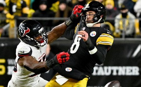 Texans defense suffocates Aaron Rodgers, Steelers in playoff win