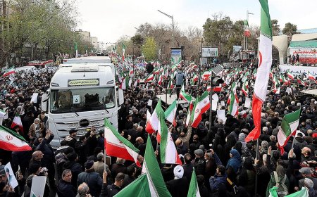 Iranian protestors hold Trump assassination attempt photo, chant 'death to America,' state media shows