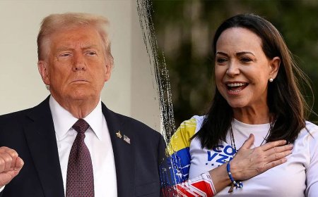 Venezuelan opposition leader María Corina Machado presents Nobel medal to Trump despite institute ban