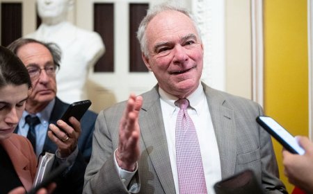 Kaine wants to rein in Trump's war powers, but never did the same for Biden, Obama