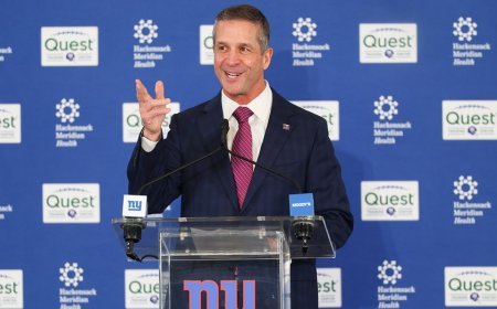 Giants part with longtime executive one day after John Harbaugh introduced as head coach