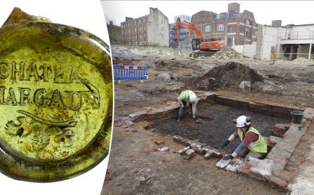 Stunning remnant from Thomas Jefferson's favorite wine, plus Victorian children's scribbles found in dig
