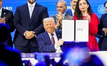 Trump and world leaders sign Gaza Board of Peace charter