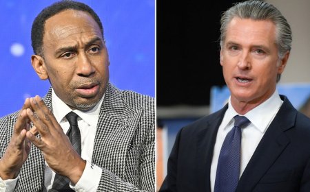 Stephen A Smith shreds Newsom for violating 'America First' with disparagement of Trump in a foreign country