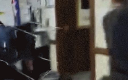 Video captures Detroit student allegedly wielding box cutter in classroom chase as teacher intervenes