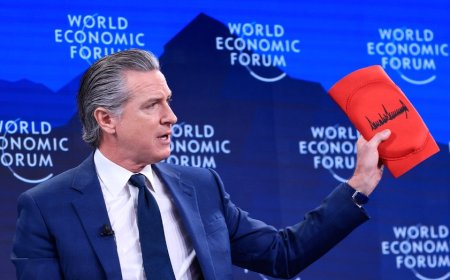 Treasury chief unloads on Gavin Newsom’s Davos stunt, mocks governor’s ‘brain the size of a walnut’