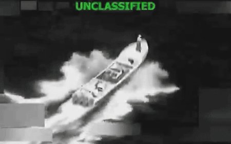 US forces strike vessel allegedly tied to narco-terror group killing 2 as crews search for lone survivor