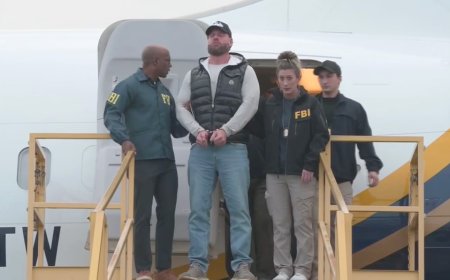 Ex-Olympian Ryan Wedding arrives in US, escorted off plane in cuffs by FBI after Mexico capture