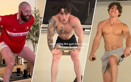 Viral videos show ripped gym bros collapsing during Pilates workouts