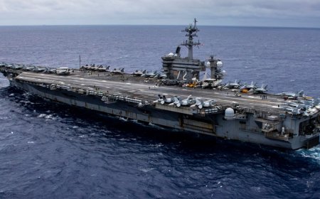USS Abraham Lincoln Aircraft Carrier Strike Group makes move amid threat from Iran