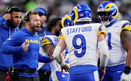 Rams' Sean McVay snaps at reporter over Matthew Stafford question