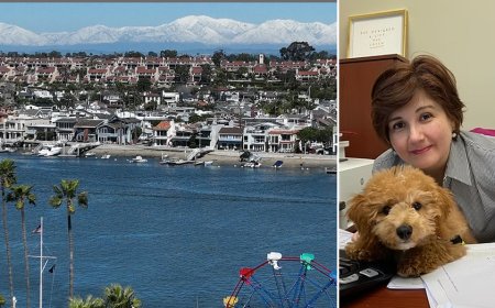 Tech tycoon husband arrested after wife found dead below mountain highway in wealthy enclave