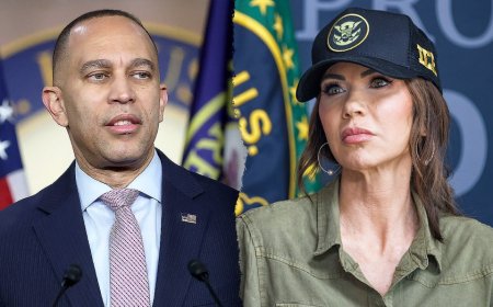 Hakeem Jeffries says Dems will not back funding bill for 'killing machine' DHS even if Noem is fired