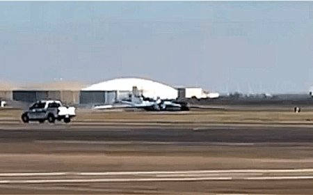 NASA research plane lands on belly, sending sparks flying, after 'mechanical issue'
