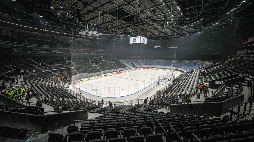 NHL fans mock Italy's Olympic hockey arena for tiny jumbotron amid mounting criticism