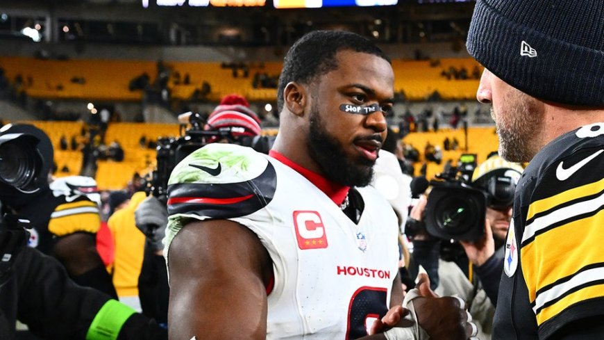 Texans star Azeez al-Shaair fined for pro-Palestinian message on eye black: report