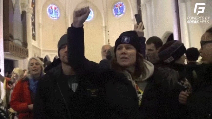 Anti-ICE agitator defends invading church, claims 'it's what needed to be done'