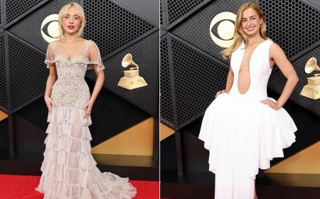 Grammy Awards 2026: Sabrina Carpenter and Addison Rae shine on red carpet