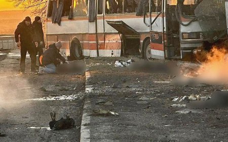 Russia kills 12 Ukrainian miners in deadly bus attack hours after peace talks postponed