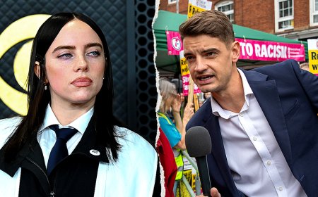 Reporter attempts to confront Billie Eilish at gated LA mansion over 'stolen land' comments: 'Let us in!'