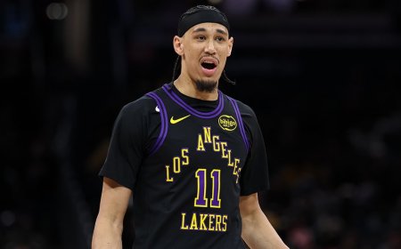 Lakers center suspended after shoving Wizards mascot before game