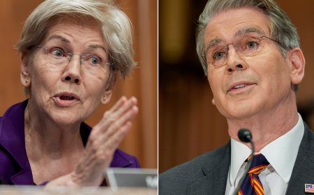 Warren and Bessent erupt into shouting match over Trump's Warsh joke