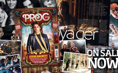 Steve Hackett's on the front cover of the new issue of Prog, on sale now!