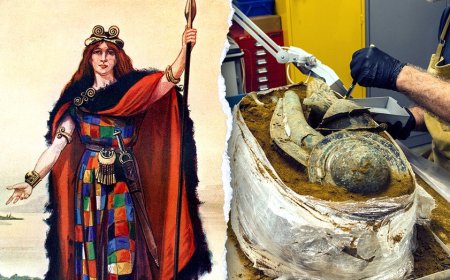 Haunting ancient battle trumpet unearthed in landscape tied to legendary queen