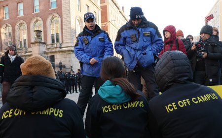 More than a dozen anti-ICE agitators hauled away by NYPD near Columbia University