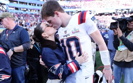 Patriots star Drake Maye's wife thanks God for 'incredible season' after crushing Super Bowl loss