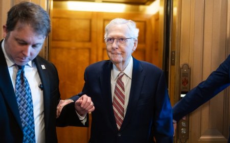 McConnell released from hospital after health scare, to work from home as key DHS vote looms