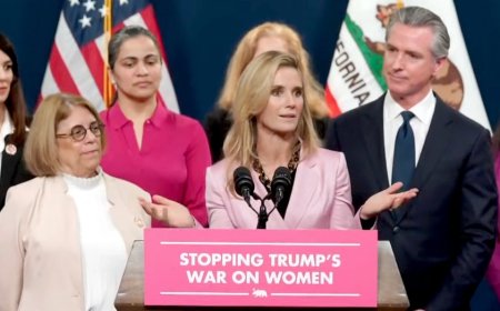 Gavin Newsom's wife scolds reporters at Planned Parenthood funding bill signing ceremony