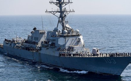 US Navy destroyer, supply ship collide in Caribbean, injuring 2 sailors