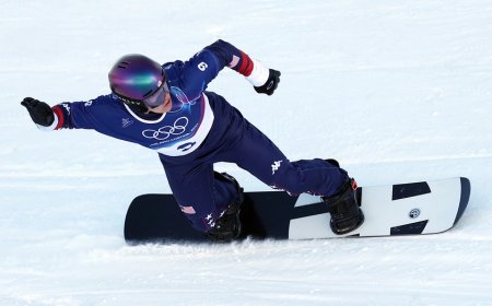 American snowboarder Nathan Pare reacts to disqualification after collision at Milan Cortina Olympics