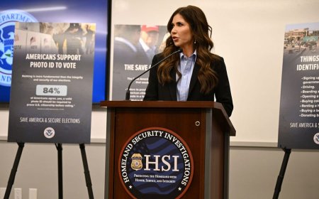 Noem backs SAVE America Act, slams 'radical left' opposition to voter IDs and proof of citizenship