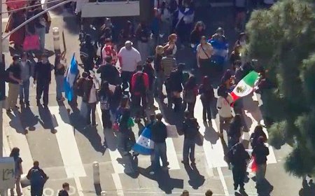 Federal agent attacked and hospitalized during anti-ICE protest in Downtown LA