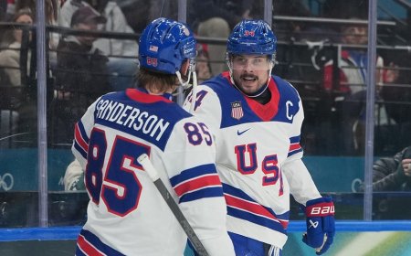 Team USA men's hockey goes undefeated in Group C, earns bye into next Olympic round after win over Germany