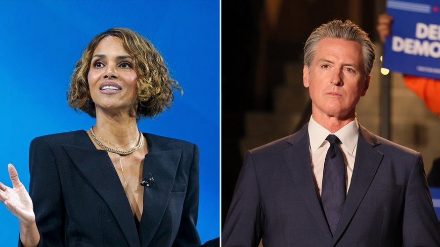 Halle Berry warns Gavin Newsom he 'can't sleep on woman' if he wants to be president