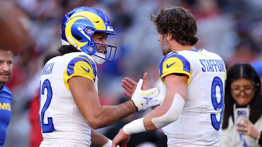 Rams' Puka Nacua reacts to Matthew Stafford's MVP, 2026 return: 'I almost did a backflip'