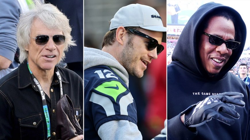 Jon Bon Jovi, Chris Pratt, and Jay-Z lead star-studded Hollywood takeover at Super Bowl LX in Santa Clara