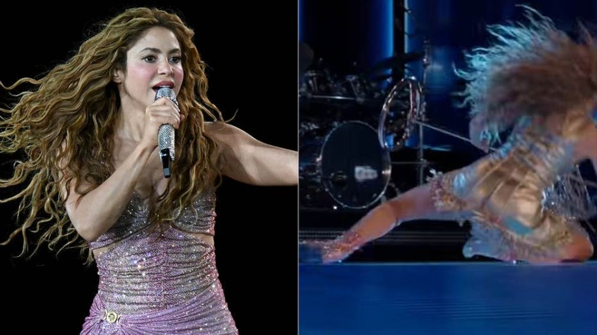 Shakira takes hard fall onstage mid-concert in El Salvador