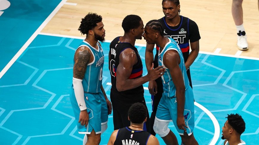 Hornets-Pistons game turns chaotic with massive brawl leading to 4 ejections