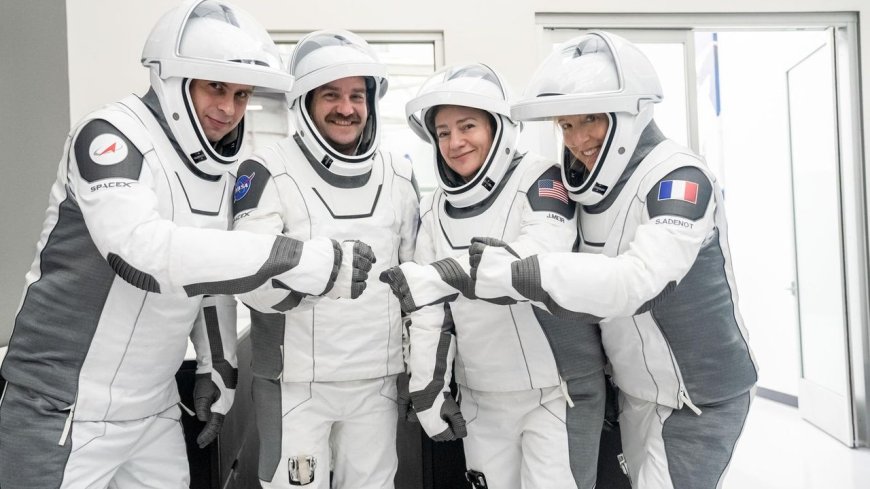 Who are the astronauts of SpaceX's Crew-12 mission to the ISS?