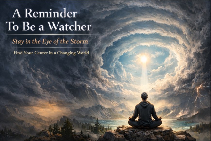 A Reminder To Be a Watcher