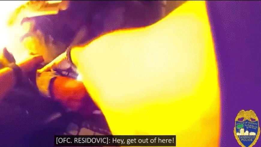 Dramatic bodycam video captures deputy pulling woman from fiery car wreck: 'I got to her just in time'