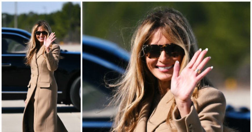 Fashion Notes: Melania Trump Visits Fort Bragg in Dolce & Gabbana Coat, Saint Laurent Boots