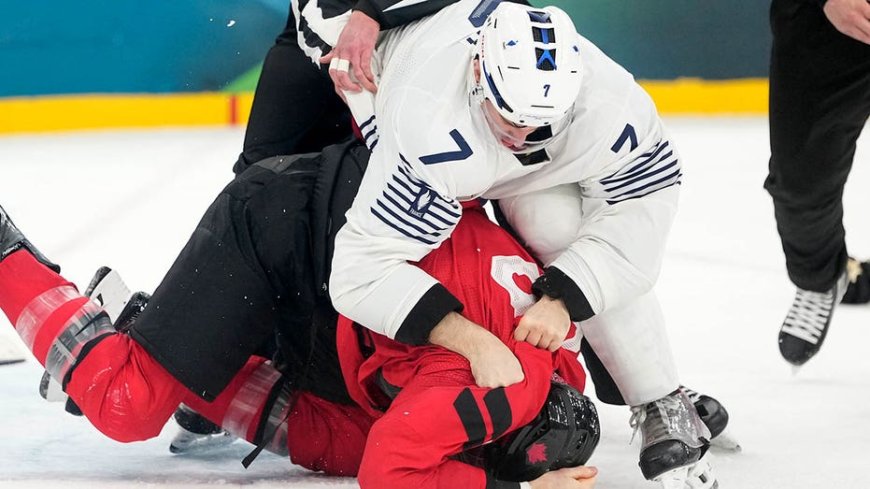 Olympic hockey player suspended for rest of Games after fight