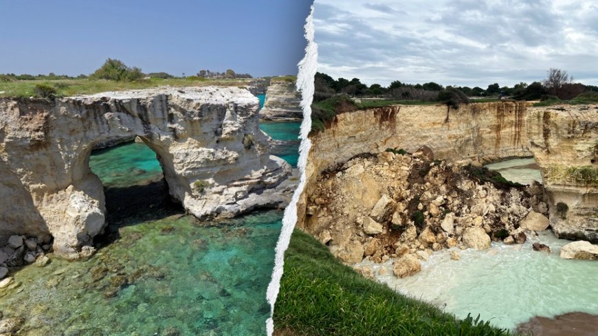 Iconic 'Lovers' Arch' on Italian coast collapses on Valentine's Day