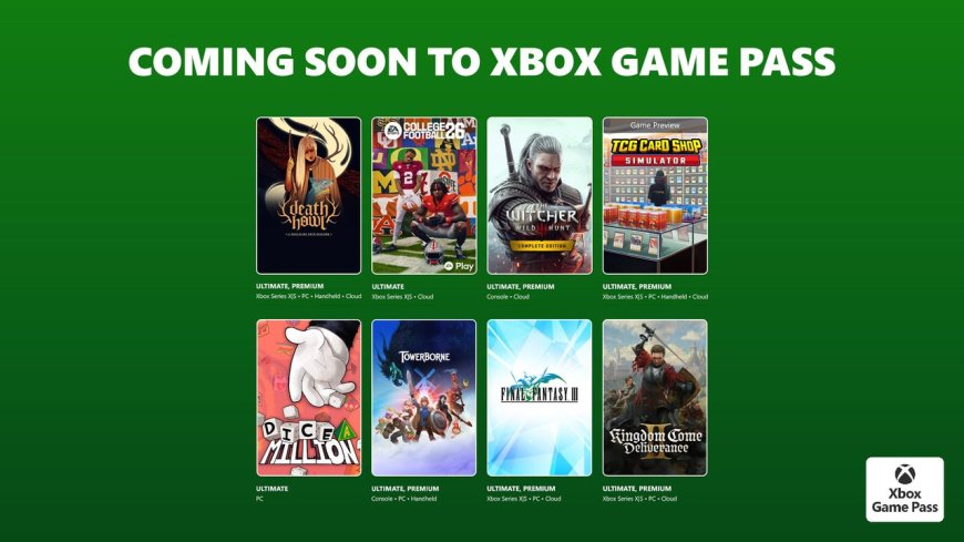Xbox Game Pass reveals February 2026's second batch of games — Kingdom Come Deliverance 2, Witcher 3, College Football 26, and more join the library