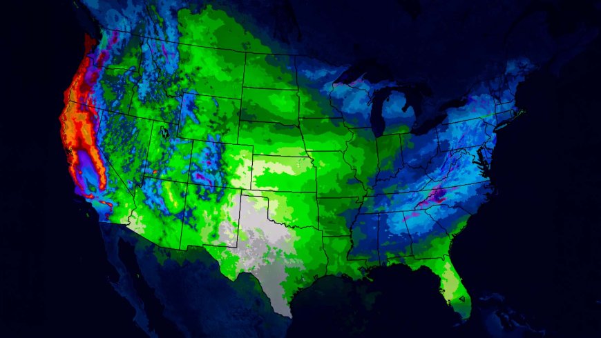 Up to 8 feet of snow, 7 inches of rain, and 60 mph winds are forecast to batter the West Coast Feb 16–22, NOAA warns